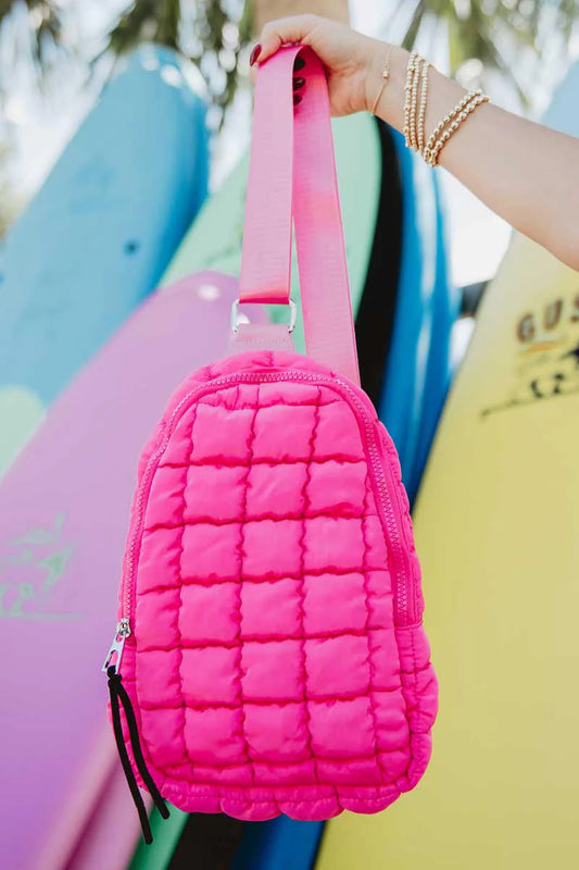 QUILTED SLING BAG CROSSBODY