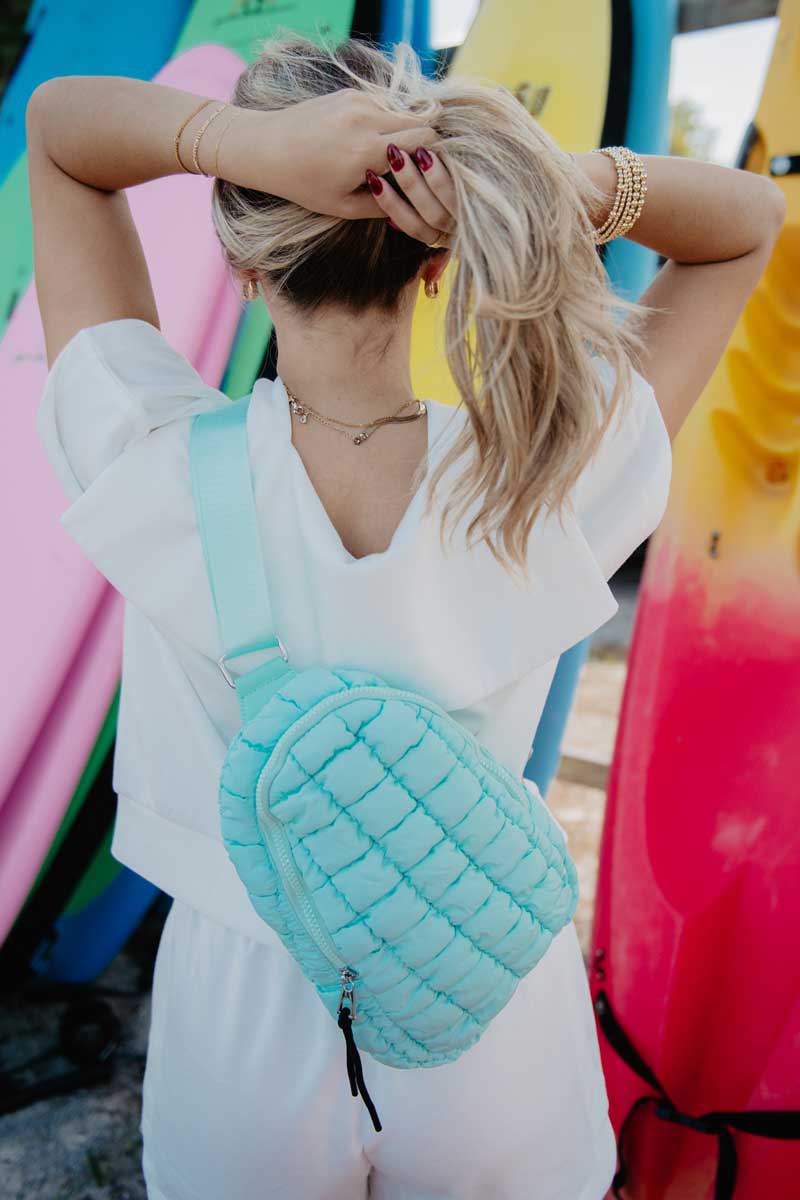 QUILTED SLING BAG CROSSBODY