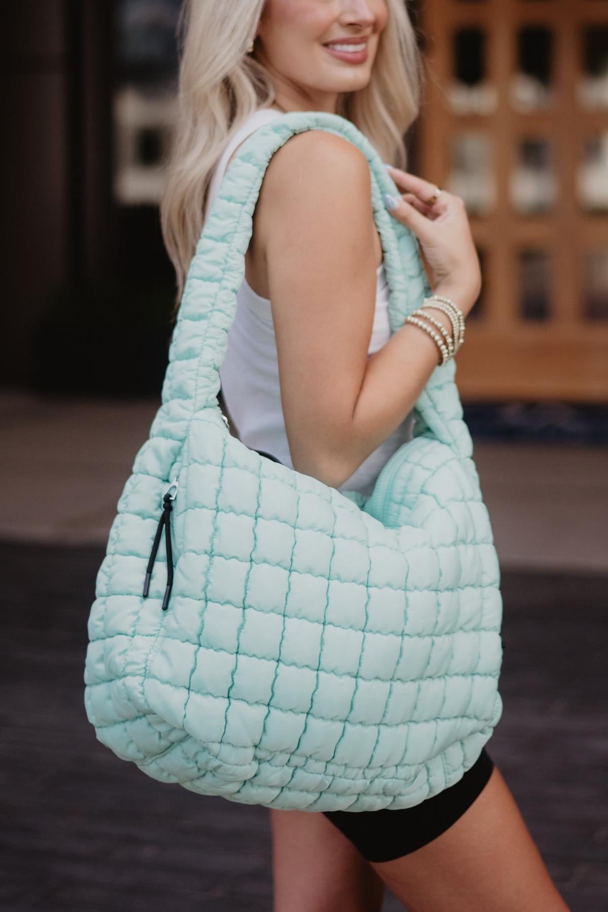 Quilted Puffer Tote