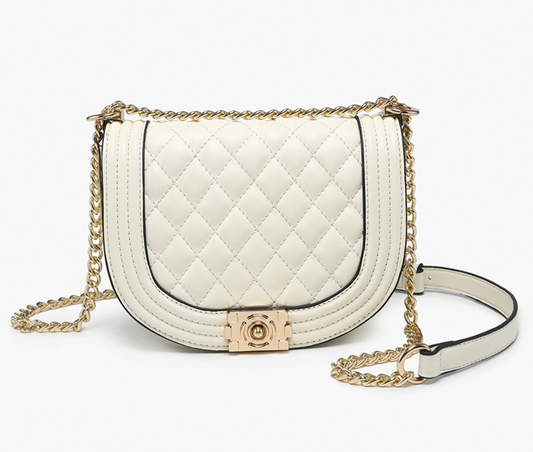 DIANA QUILTED SNAP CROSSBODY