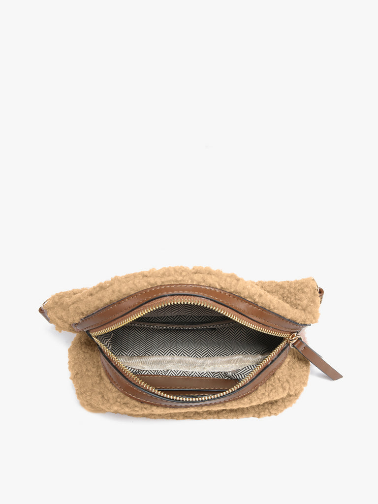 Brookie Sherpa Belt Bag with Vegan Strap