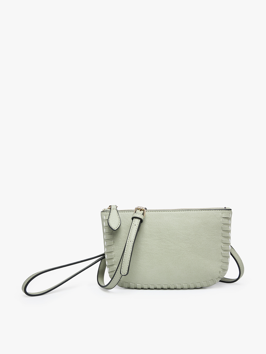 Bonnie Vegan Whipstitch Clutch/Crossbody