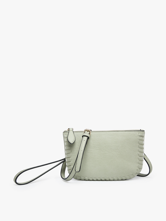 Bonnie Vegan Whipstitch Clutch/Crossbody