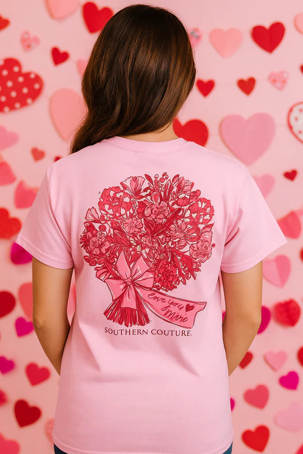 Love you more flowers T-shirt
