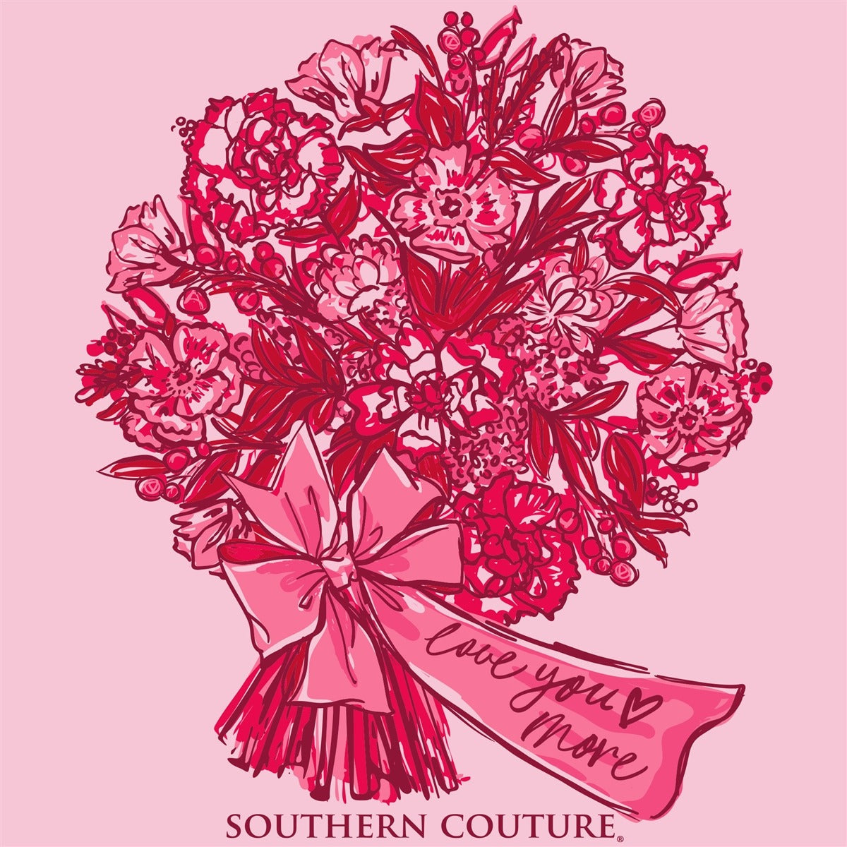 Love you more flowers T-shirt