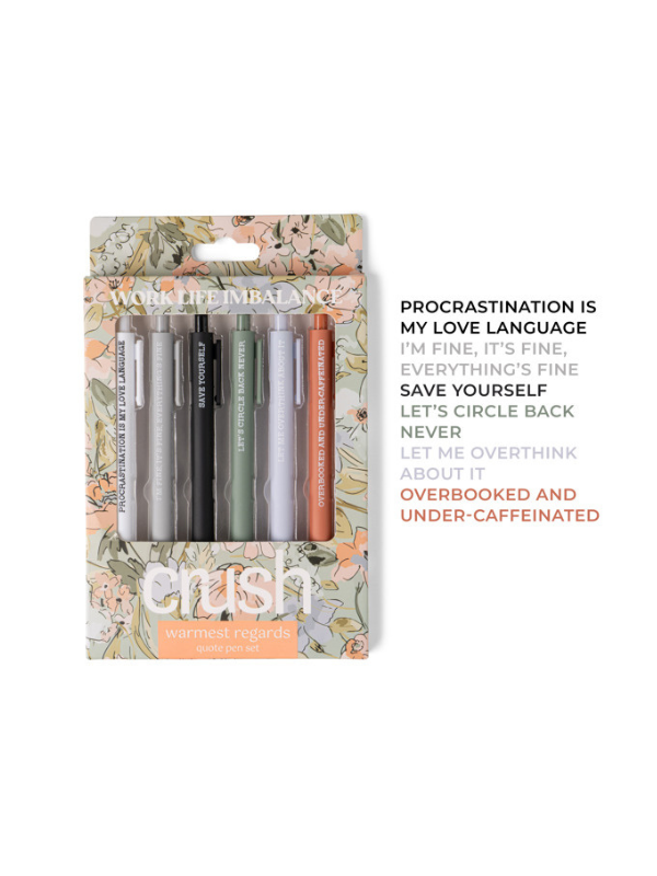Crush Quote Pen Set