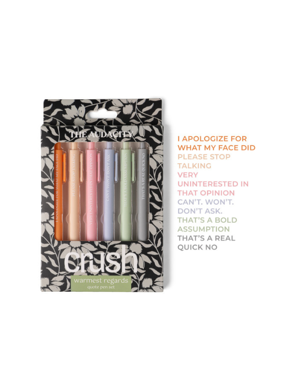Crush Quote Pen Set