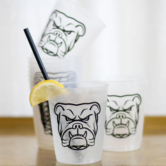 Bulldog Party Cups (Set of 10)