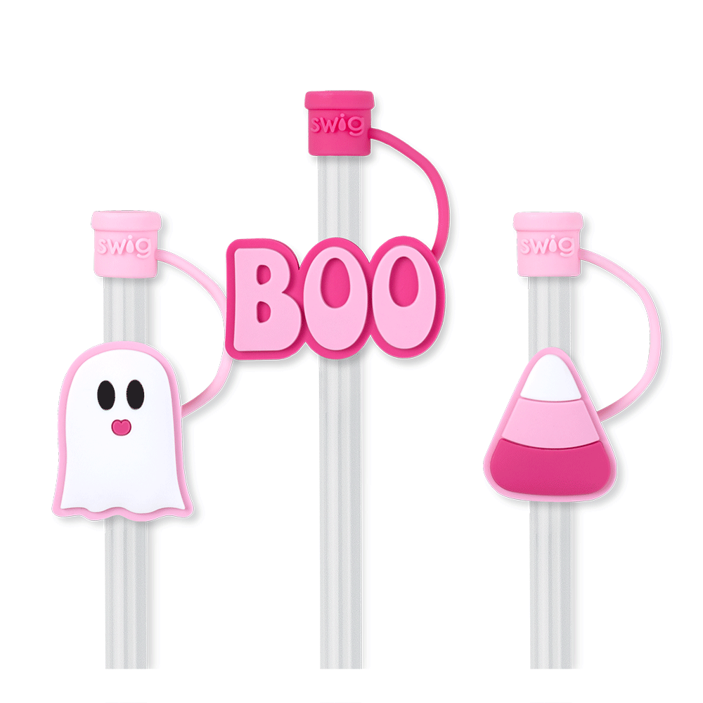 Boo Swig Straw Toppers