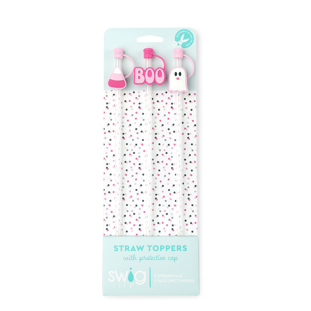 Boo Swig Straw Toppers