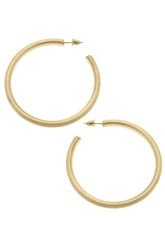 Canvas Ivy Hoop Earrings