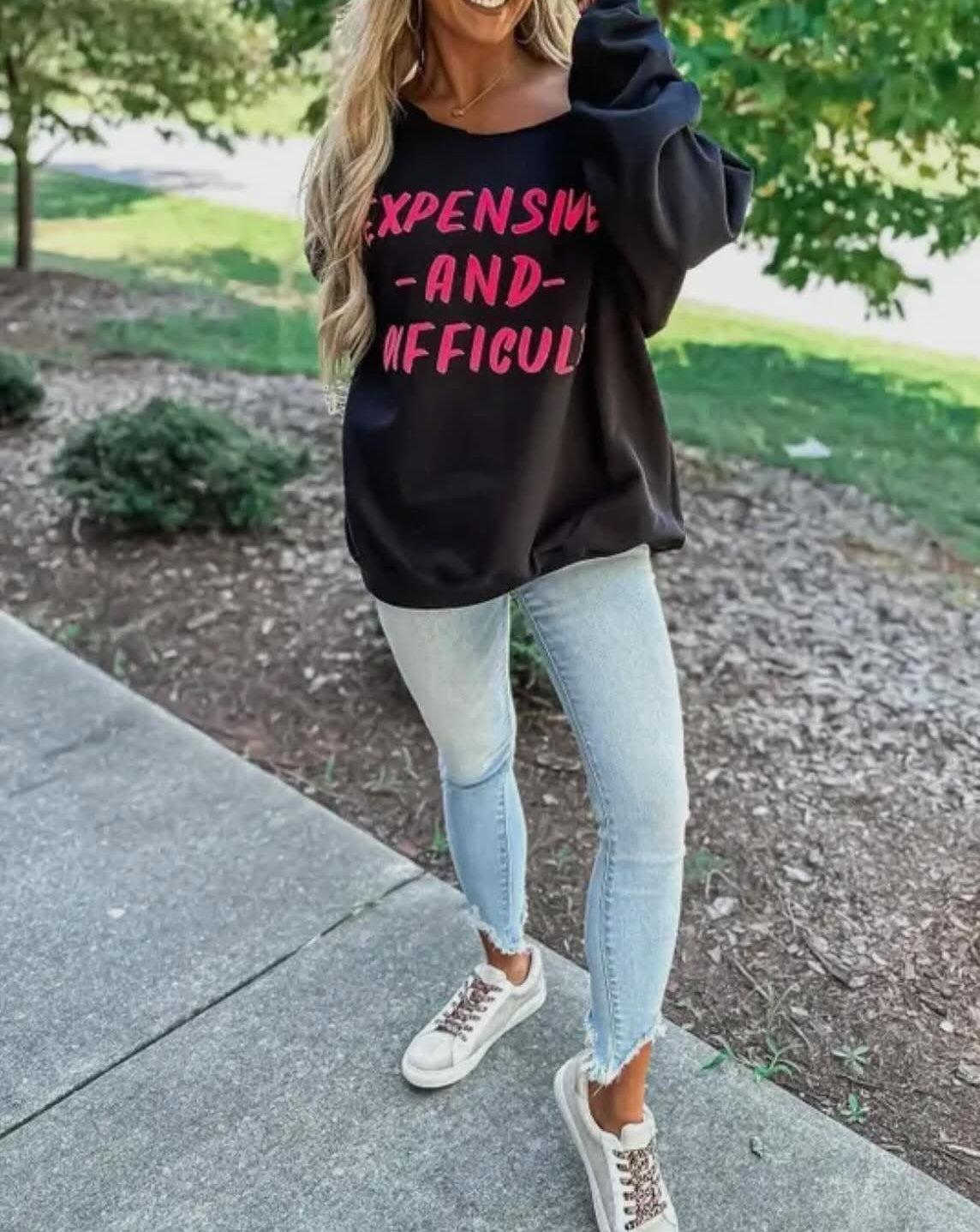 Off Shoulder Sweatshirt