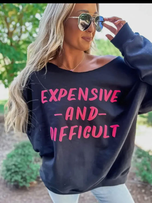 Off Shoulder Sweatshirt