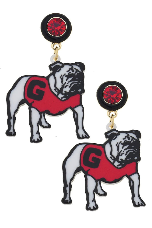 Ga Mascot Resin Earrings