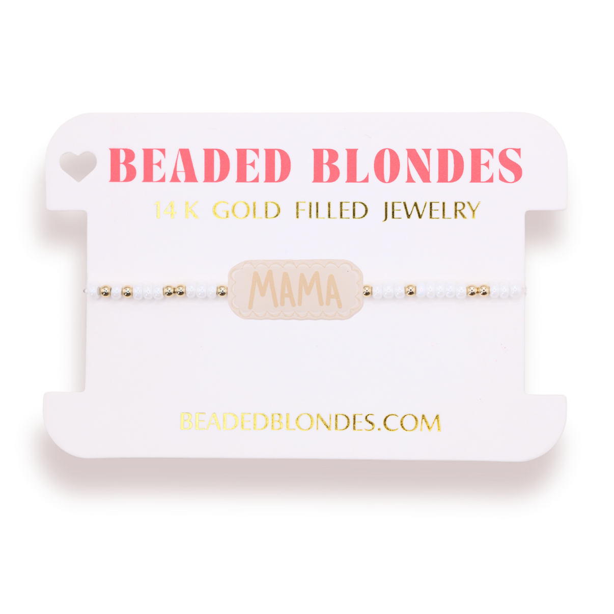 Beaded Blondes Mama Bracelet on Color