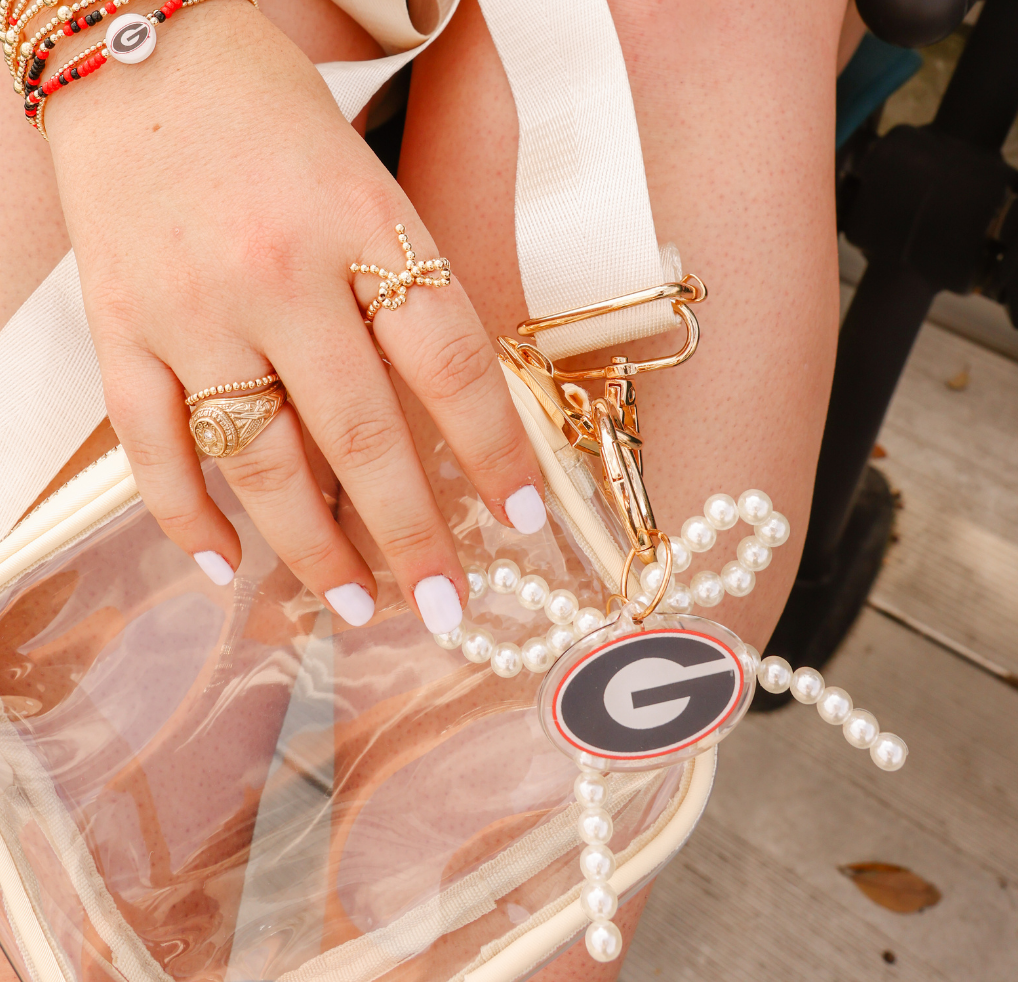 Ga Pearl Bag and Boot Charm