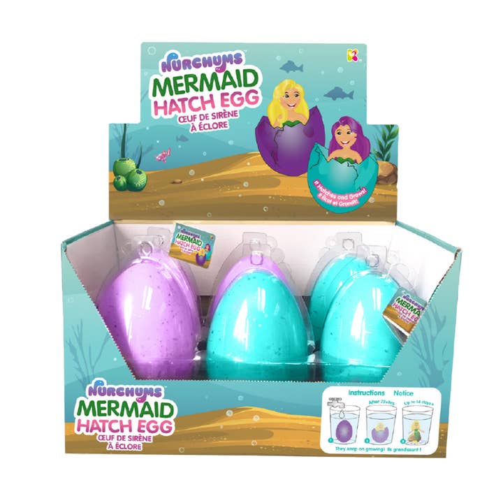 Nurchums Large Mermaid Eggs Toy