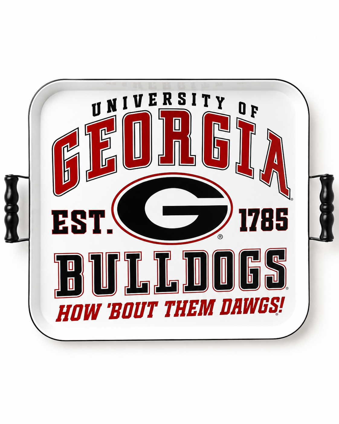 Georgia Retro Enamel Tray with Handles
