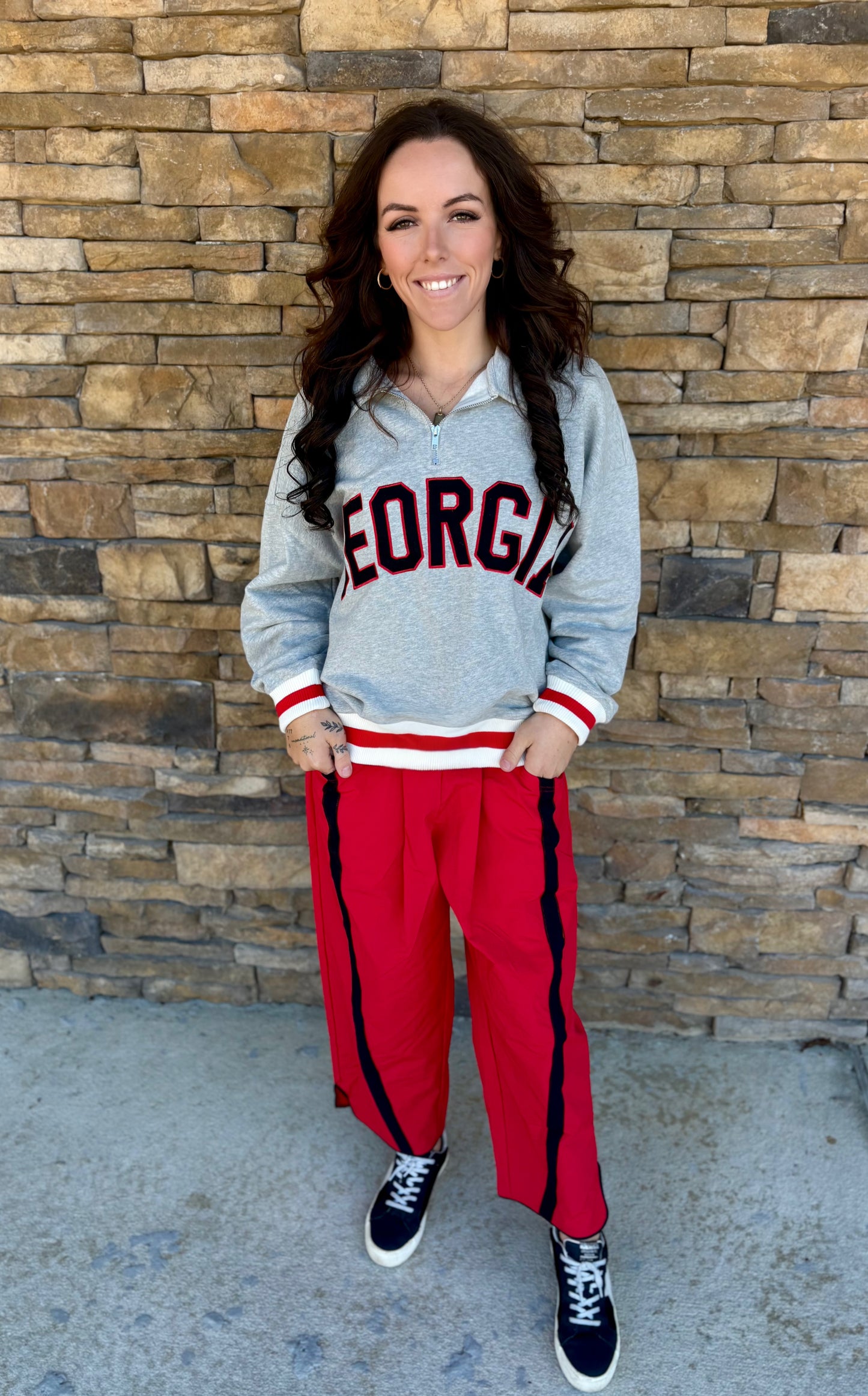 Windbreaker Ga Red Pants