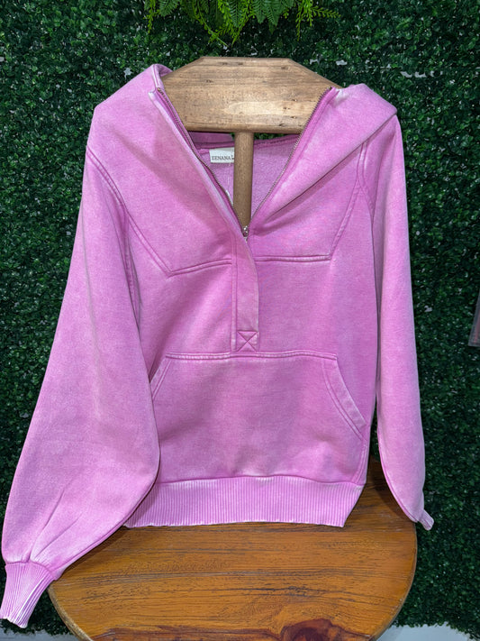 Sugar Plum Half-Zip Hoodie