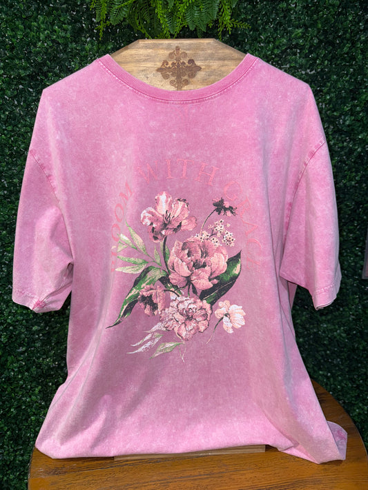Bloom With Grace Oversized Tee