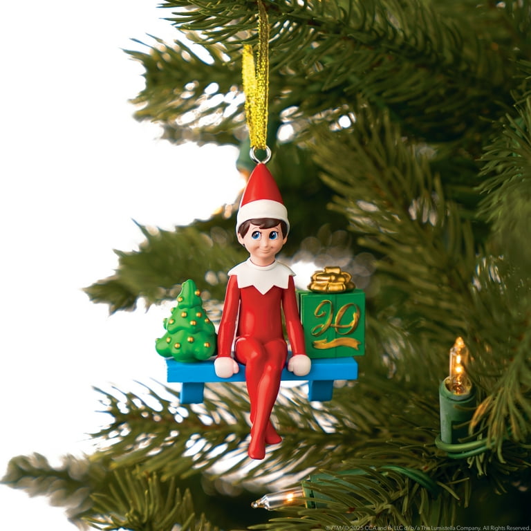 The Elf on the Shelf 20th Anniversary Scout Elf – Boy with Blue Eyes, Posable Christmas Elf and Storybook