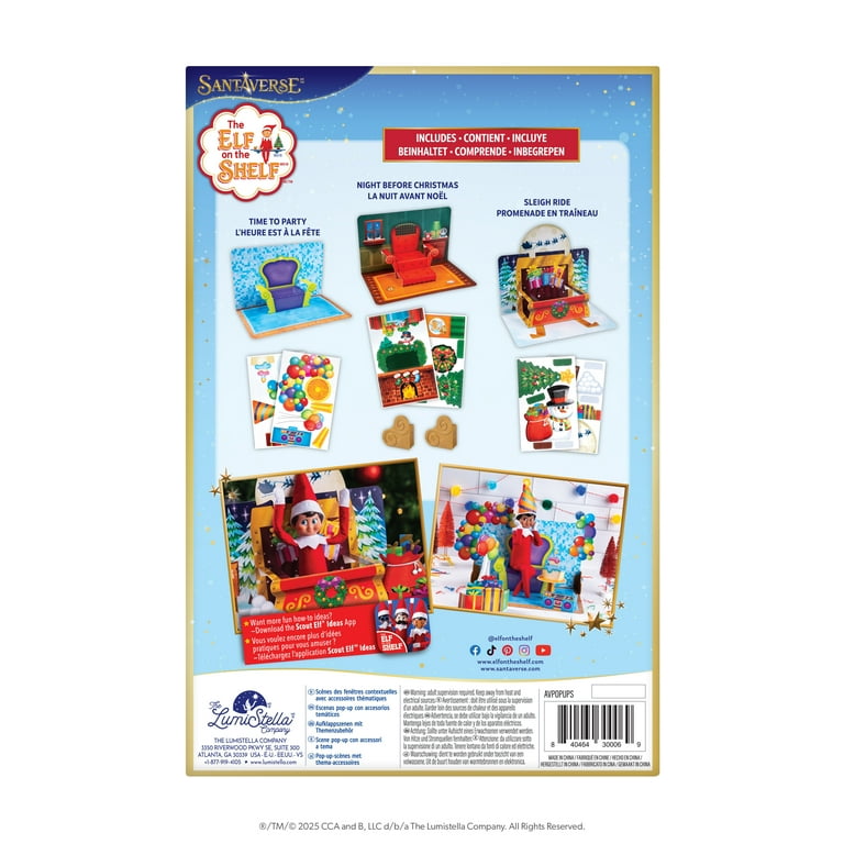 The Elf on the Shelf Polar Props Insta-Moment Pop-Up Scenes – 3-Pack