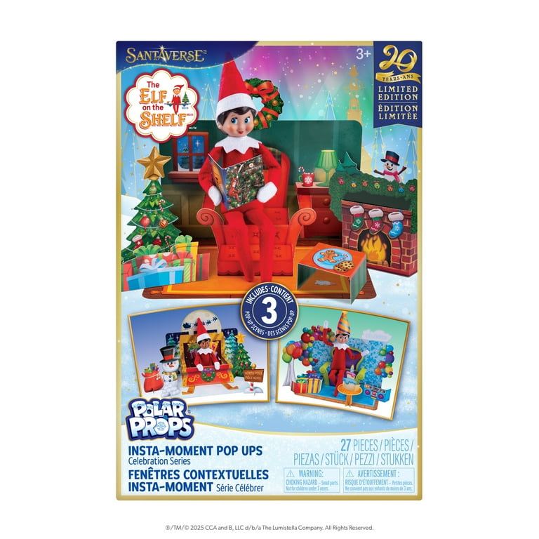 The Elf on the Shelf Polar Props Insta-Moment Pop-Up Scenes – 3-Pack