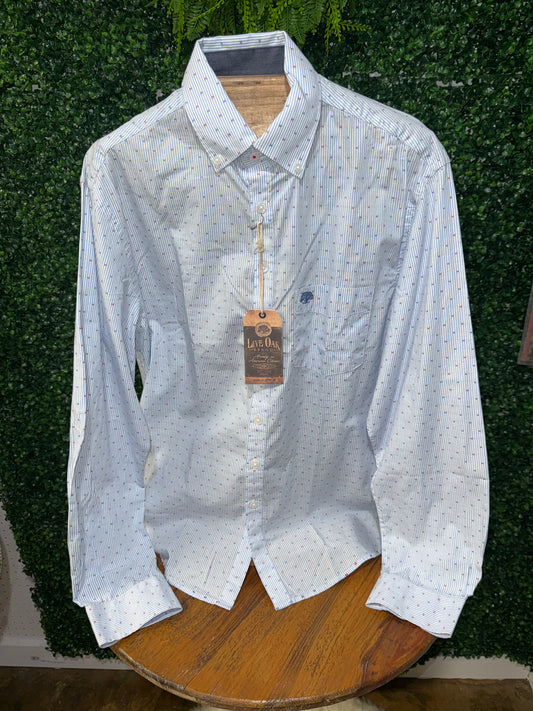 Live Oak Americana Collared Button Up Shirt