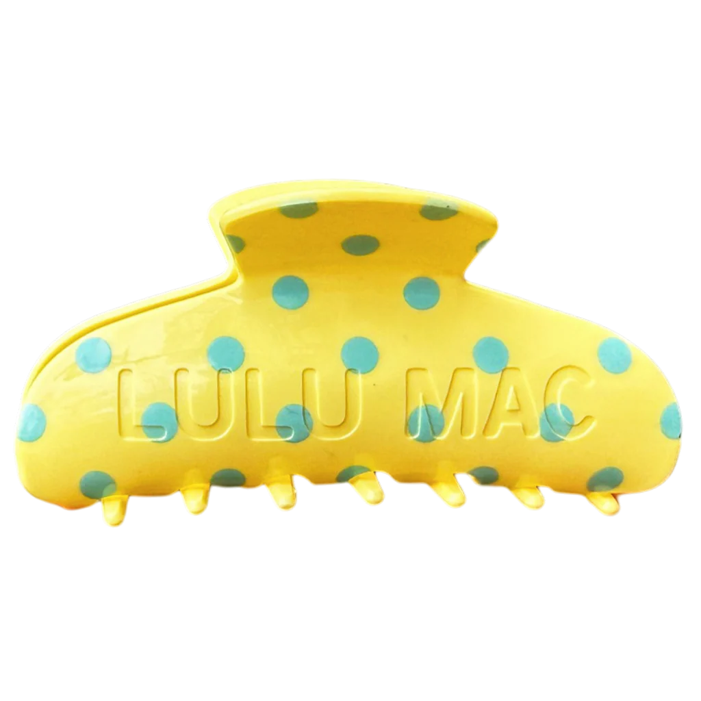 Yellow and Blue Lulu Mac Hair Clip