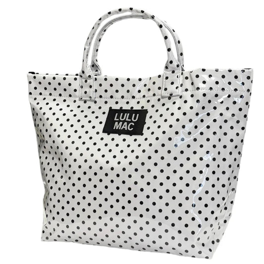 Black and White Polkadot Tote Bag