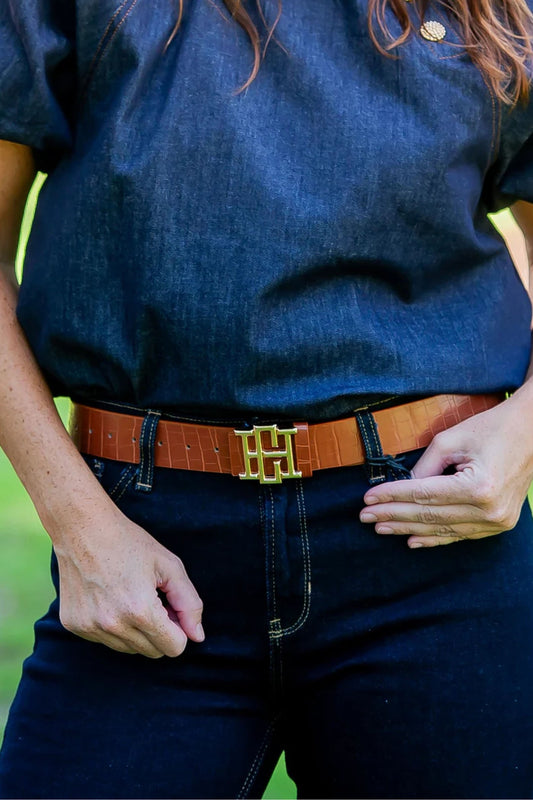 Bridgette Belt by Caroline Hill | Camel