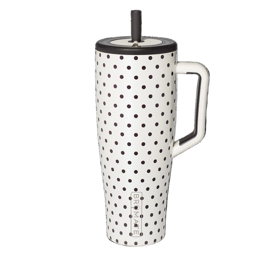 White Black Polka Dot Era 40oz