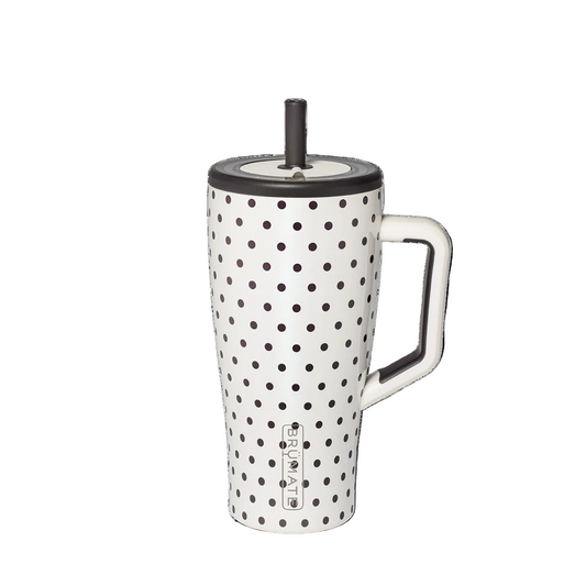 White Black Polka Dot Era 30oz